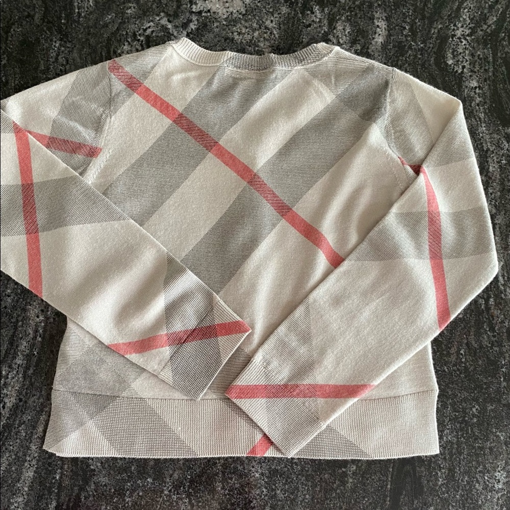 Burberry Classic Check Wool/Cashmere Cardigan - Picture 4 of 9